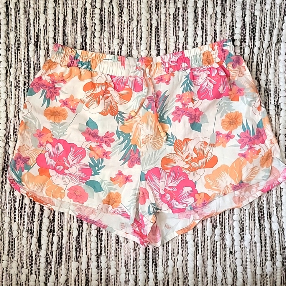 Rachel Zoe Linen Floral Shorts